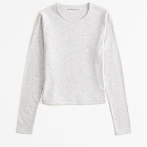 NWT abercrombie gray long sleeve shirt size S